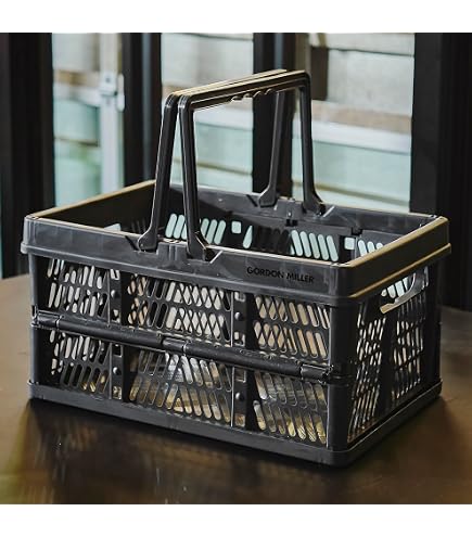 Amazon | SUNDRY 折りたたみバスケット M グレー 幅38.5×奥行25.5×高さ