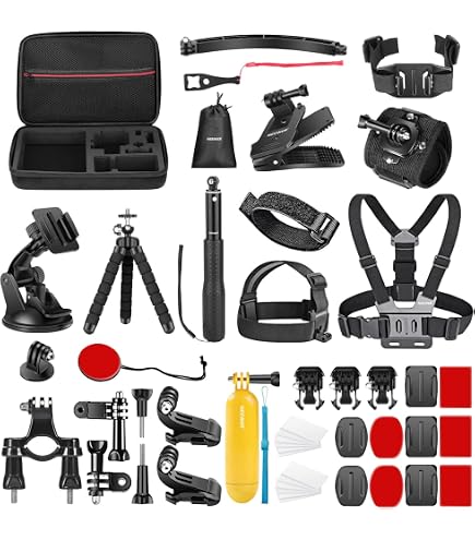 thumbnail image 2 of CamGo Mouth Mount Bundle For GoPro Hero 13/12/11/10/9/8/7/6/5/4/3/MAX/Session (Orange/Black) 2 of 5