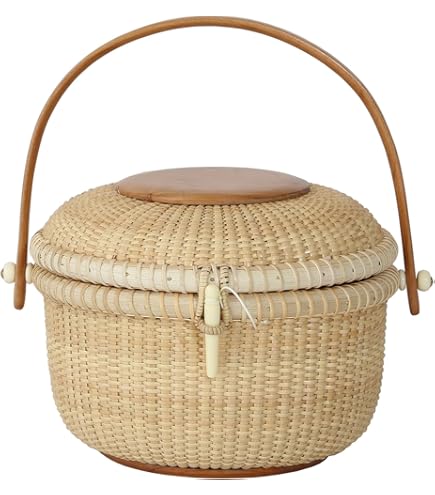 Amazon.co.jp: Teng Tian ナンタケットバスケット 可愛い 小さめ かご