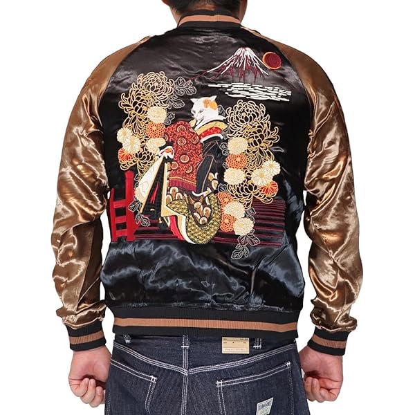 Amazon | [ヒューストン] 別珍スカジャン ベロア生地 スーベニア