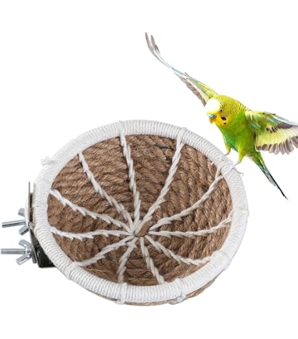 Amazon.co.jp: 鳥の巣巣箱皿巣 バードテントインコ おもちゃ鳥かご