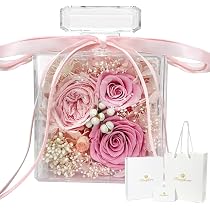Amazon.co.jp: IPFA プリザーブドフラワー アクリル スクウェア BOX