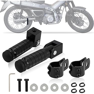 ともち(=^・・^=) Sthus バイク用フットレストペグ ユニバーサル バハバイク用