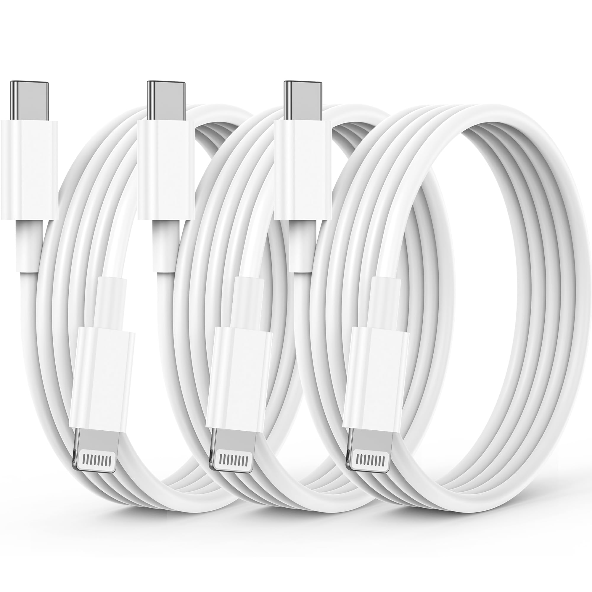 USB-C ライトニングケーブル 純正 1M 3本セット【2026新版 MFi認証】 iphone充電ケーブルタイプC 20W対応 PD急速充電 アイフォー コード 超高耐久&高速データ同期 for iPhone14/13/12 Pro Max/11