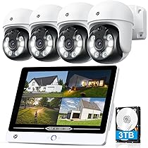 Amazon.co.jp: 【4K 360°全方位追尾】 YESKAMOO 防犯カメラ 屋外 800万