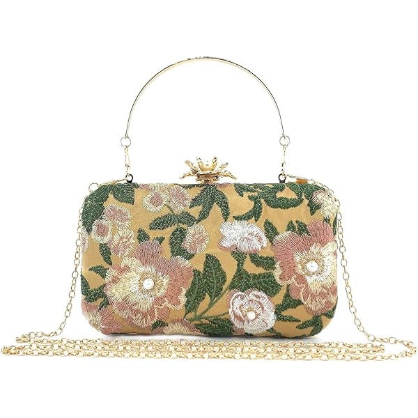 美品◆プチポアン　2WAYアンティークバッグ　花柄刺繍　バッグ＆ケース 楽天市場】ヴィンテージバッグ 刺繍 花 プチポアン 底鋲付