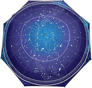 Amazon Vawa 折り畳み傘 自動開閉 軽量 星空 星柄 星座 星宿 おしゃれ きれい ブル 折りたたみ傘 レディース かわいい 睛雨兼用 傘 おりたたみ ワンタッチ 8本骨 耐風撥水 梅雨対策 男女兼用 収納ケース付 ちちの日 プレゼント用 Vawa 傘 レインウェア 通販