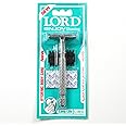 Amazon.co.jp: LORD Double Edge Razor 3ピース 両刃カミソリ 替刃1枚付き ボディ用オープンコム付属 剃刀 ...