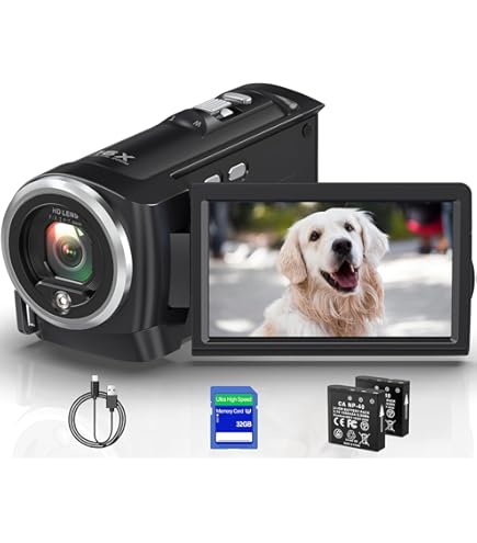 Amazon | 4K Video Camera Camcorder 48MP UHD WiFi IR Night Vision