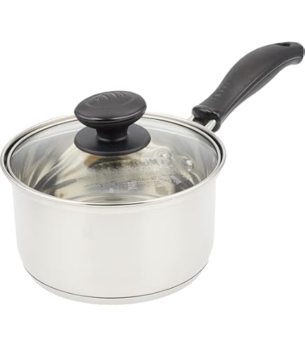 Amazon.co.jp: パール金属 鍋 片手鍋 14cm ガラス蓋付 IH対応