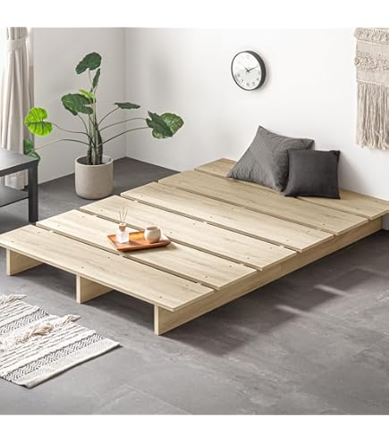 Amazon｜良木久印 ベッド シングル ベッドフレーム すのこベッド