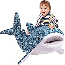 Amazon.co.jp: ジャイアントサメのぬいぐるみ、47インチの