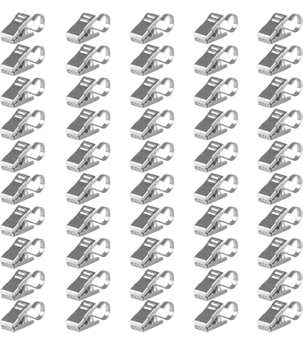 50-Pack Heavy-Duty Small Hook Clips For Curtains, Photos, Crafts & More – Black Clips For Home Decor & Hanging - View #4
