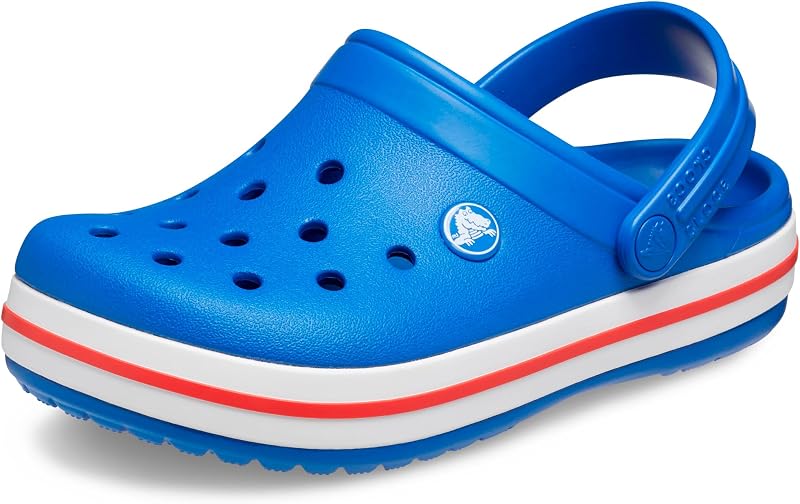 クロックス(crocs) ジュニアサンダル クロックバンド クロッグ キッズ ブルー レッド 207006-4KZ-2023 スポーツ シャワサン レジャー プール