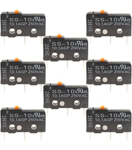 Amazon | オムロン 超小形基本スイッチ 5A ピン押しボタン形 0.49N SS