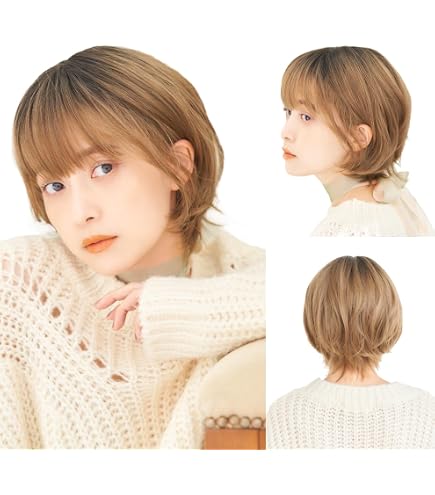 Amazon.co.jp: EMMOR 医療用ウィッグ 人毛 フルウィッグ人毛ミックス