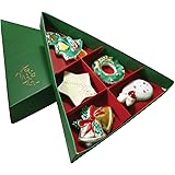 京焼 清水焼 紫泉窯 箸置 セット (化粧箱入) 京のクリスマス HXM387 ホワイト 15×16×3cm