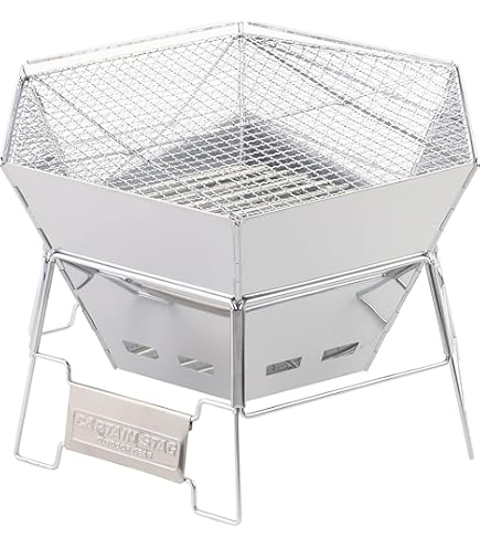 Amazon | キャプテンスタッグ(CAPTAIN STAG) テーブル ヘキサグリル