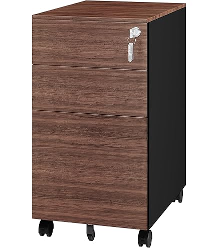 Amazon.co.jp: Kennkari デスクワゴン 3段オールロック オフィスワゴン