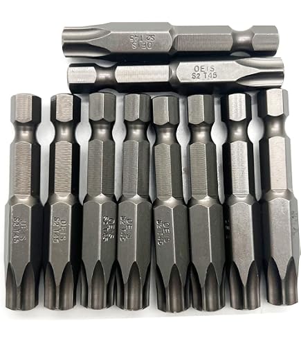 VEGA T45 TORX Sicherheits-Bits – 4 Stück, 1/4" Sechskantschaft Aus S2 Stahl | Professionelle Qualität