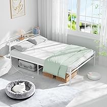 Amazon｜【宮棚・2口コンセント】ベッドフレーム セミダブル Holdm