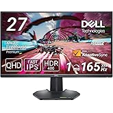Dell G Series G2724D Gaming Monitor 27-Inch WQHD (2560x1440), 165Hz Refresh Rate, 1ms Response Time, AMD FreeSync Premium + N