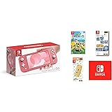 Nintendo Switch Lite コーラル&あつまれ どうぶつの森 -Switch&【任天堂ライセンス商品】Nintendo Switch Lite専用 ハードカバー あつまれどうぶつの森&【任天堂ライセンス商品】Nintendo Switc