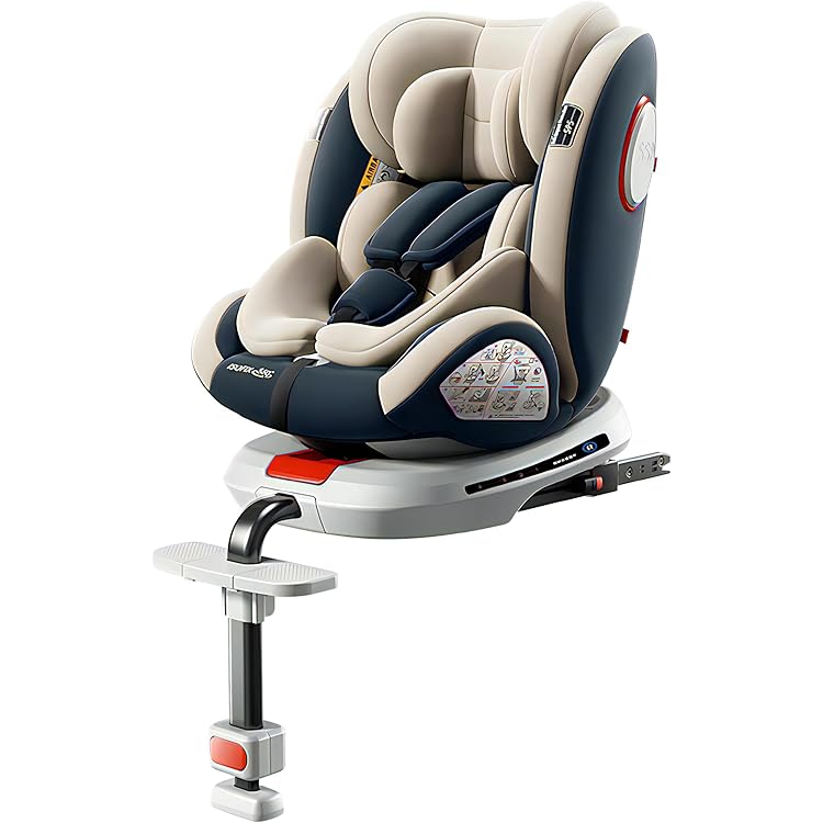 Amazon | Vasacava チャイルドシート 新生児から12歳頃 360°回転式