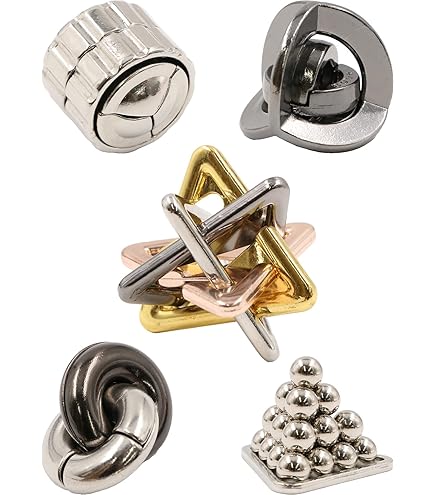 Amazon | HUAZONTOM 知恵の輪 知恵おもちゃ 3点セット 難易度6