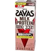 【ケース販売】明治 ザバス(SAVAS) ミルクプロテイン 脂肪ゼロ ココア風味 200ml×24本 高たんぱく ビタミン配合 国内自社工場製造