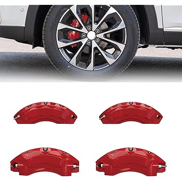 TOYOTA レッド ブレーキキャリパーカバー 4個セット TOYOTA レッド ブレーキキャリパーカバー 4個セット ブレーキ