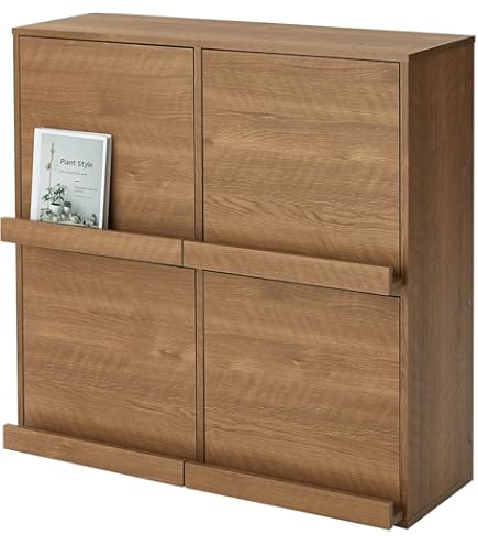 Amazon｜佐藤産業 NEFLAS ディスプレイラック 2枚フラップ扉 幅75cm