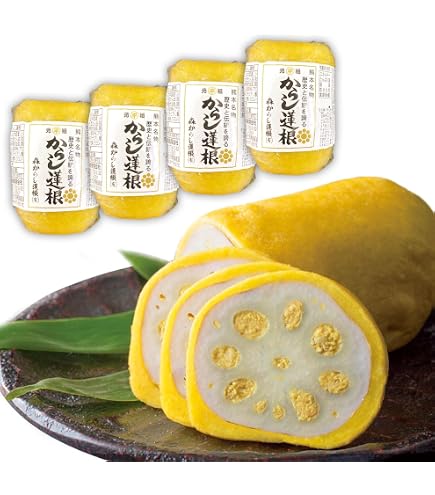 Amazon | 元祖 森からし蓮根 からし蓮根 小2本 160g×2 からしれんこん