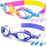 子ども用 水泳ゴーグル Swimmaxt スイミングゴーグル キッズ スイムゴーグル 【 子供3~12歳 】くもり止め 水中メガネ クリア ミラー