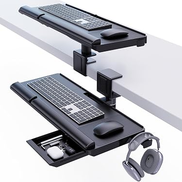PC周辺機器 ABOVETEK キーボードトレイ クランプ式