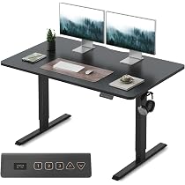 Amazon | FEZIBO 電動 昇降式デスク スタンディングデスク 幅120cm