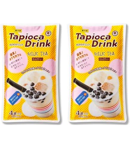 業務用 タピオカ ドリンク シロップマシン 卓上型 タピオカ 台湾製 店舗用品 Amazon.co.jp: タピオカドリンク ミルクティー(65g×4)×3｜合計12食分