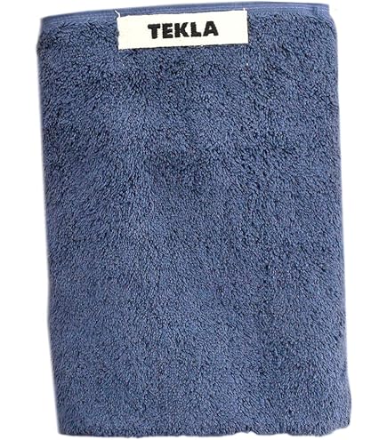 Amazon｜TEKLA テクラ バスタオル ロゴ入り 大判 オーガニックコットン