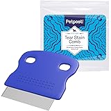 Petpost | 犬用涙やけ除去用くし - 非常に細かい櫛の目でやさしく効果的にシーズーやマルチーズの目の汚れのこびりつき、粘膜、目やにを除去 (1 ct.)
