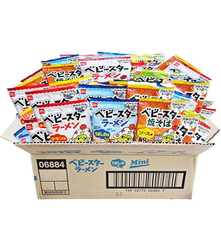 Amazon.co.jp: ベビースターラーメン チキン味 1ケース (21g×54袋
