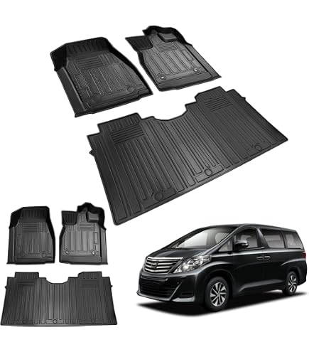 Amazon | BIGKON 1+2+3列目フロアマット適合対応ALPHARD VELLFIRE 20系