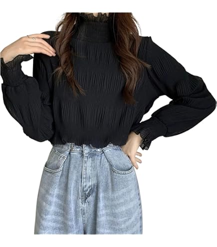 Amazon.co.jp: タグ付き bluelea ブルレア ジャガード ブラウス