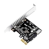 【スモールラボ】PCIE ×1 増設カード USB3.0 USB19pin USB20pin Type-E→C