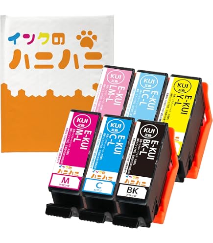 Amazon.co.jp: EPSON エプソン KUI-6CL (BK/C/M/Y/LC/LM)-L +1BK