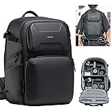 [VIJIM] Ulanzi BP10 カメラバッグ バックパック リュック 大容量 25L+10L サイドアクセス ハードカバー付き 一眼レフカメラ 三脚 小物収納 仕切り調整可能 撥水加工 盗難防止 撮影用バッグ 旅行 撮影 登り アウトドアに適