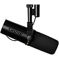 SHURE シュア ダイナミックマイク SM7dB プリアンプ搭載 : カーディオイド 単一指向性 XLR 有線 ストリーミング 配信 YouTube 音声 音楽 演奏 録音 レコーディング 実況 ゲーム ゲーミング ポッドキャスト ボーカル DTM