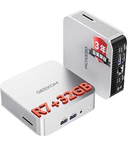 Amazon.co.jp: GEEKOM A6 Mini PC AMD Ryzen 7 6800H、32GB DDR5 RAM