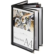 Amazon.co.jp: メニューブック 10冊セット 12ページ(6枚12面) A4