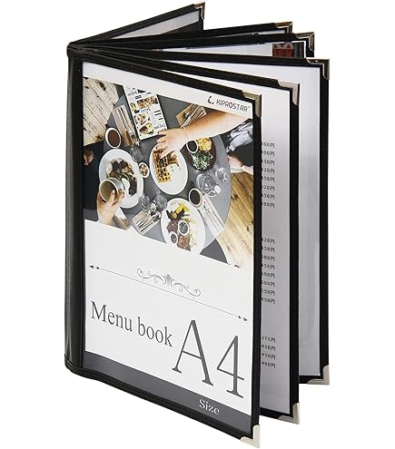 Amazon.co.jp: メニューブック 10冊セット 12ページ(6枚12面) A4