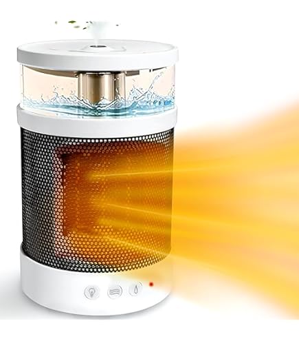Amazon | [山善] セラミックファンヒーター 加湿機能付(超音波式